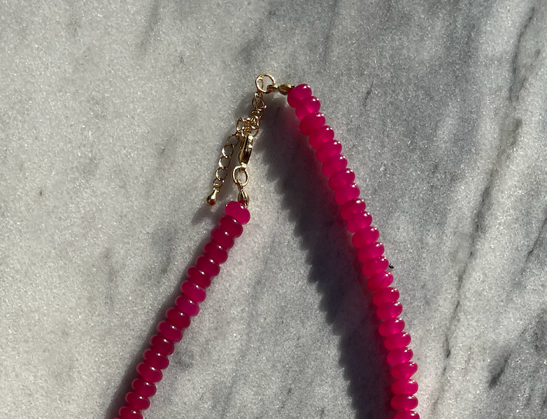 Pink Dragon Fruit Necklace