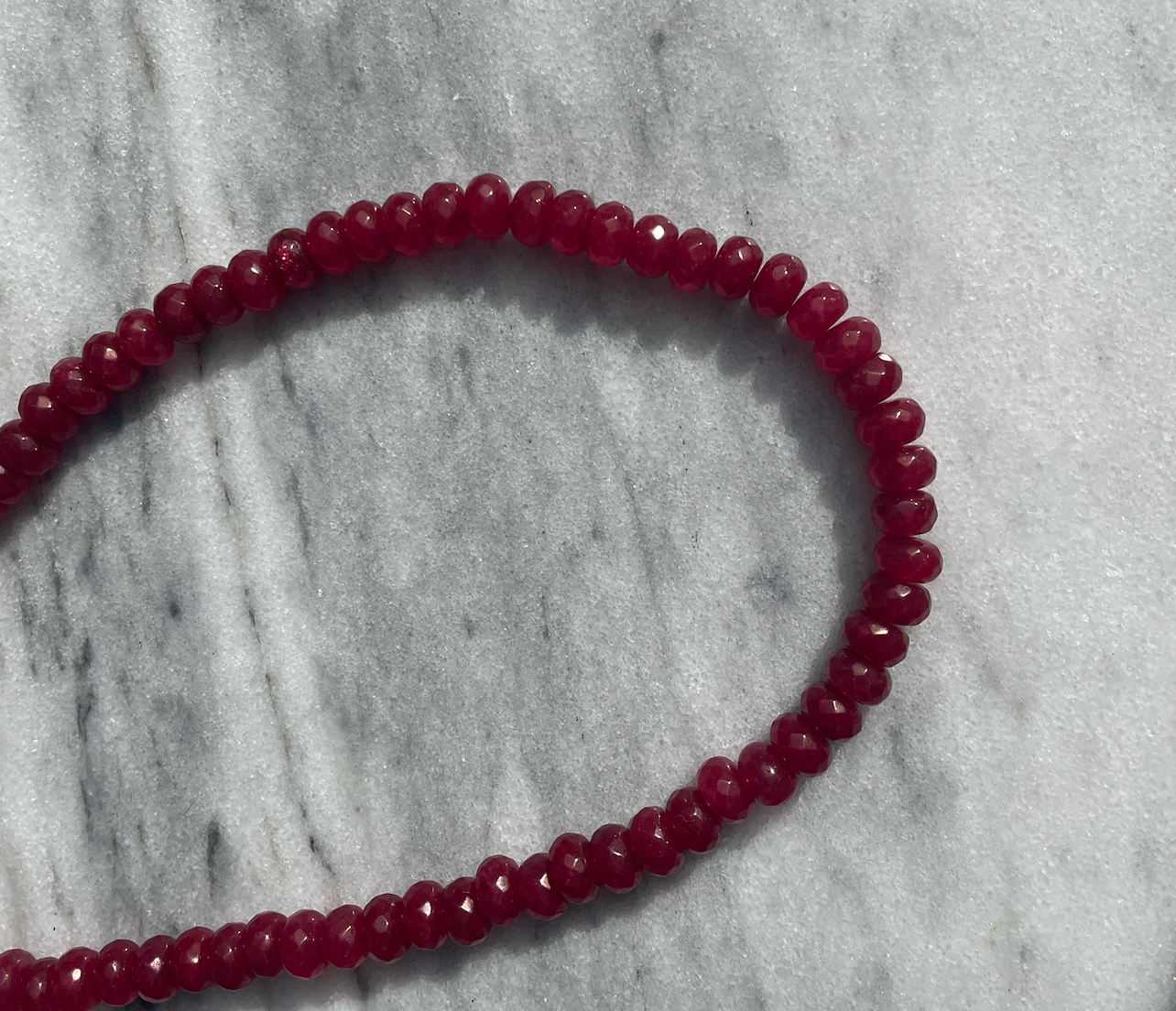 Burgundy Rock Necklace