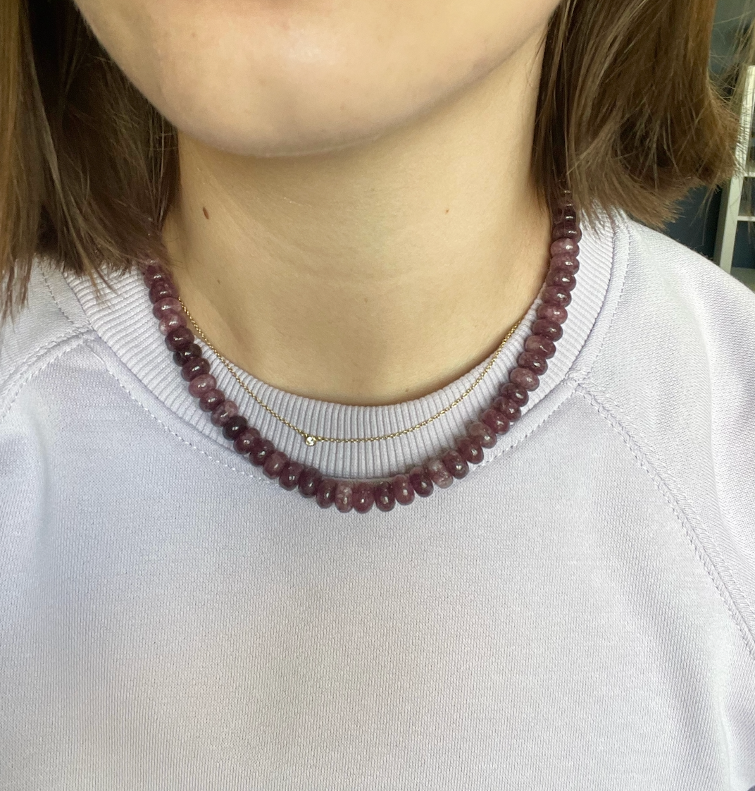 Wine Rock Necklace