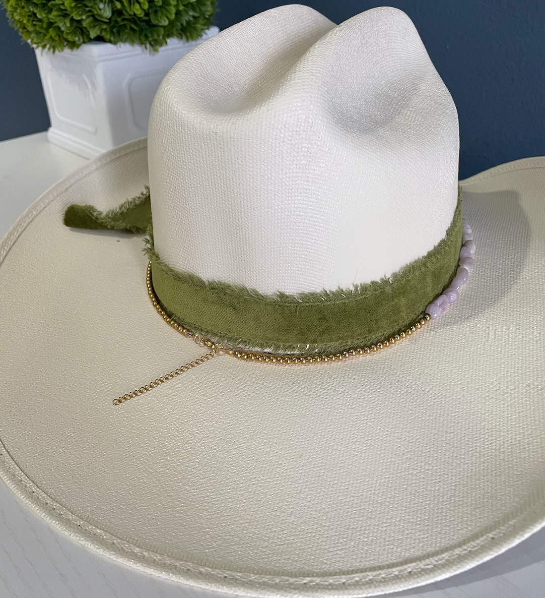 Lavender & Gold Hat Band
