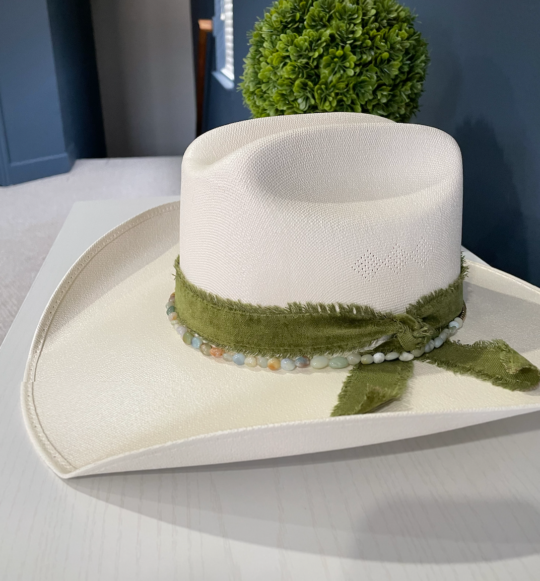 Amazonite & Gold Hat Band