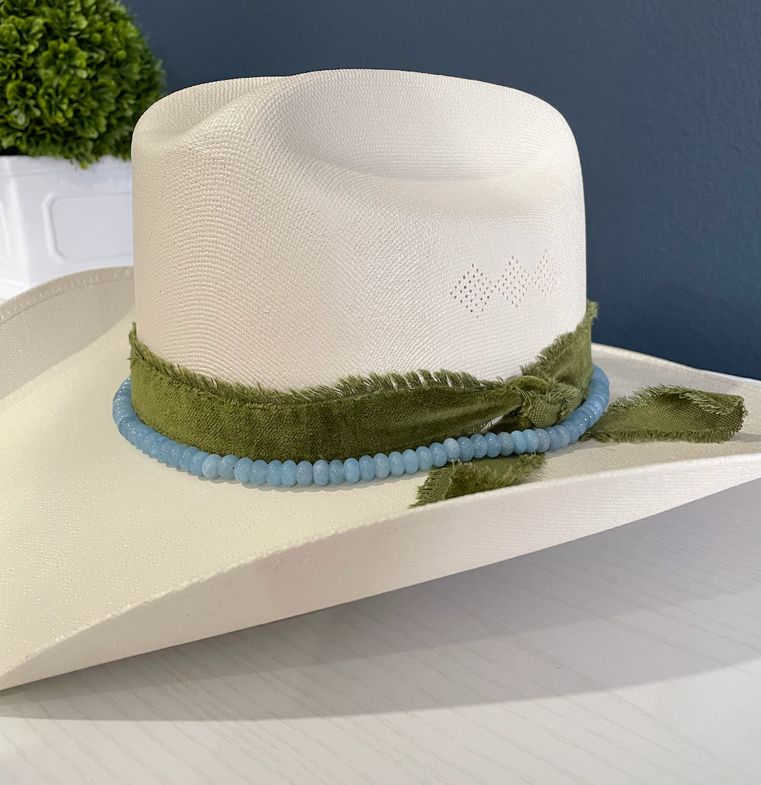Aquamarine Hat Band
