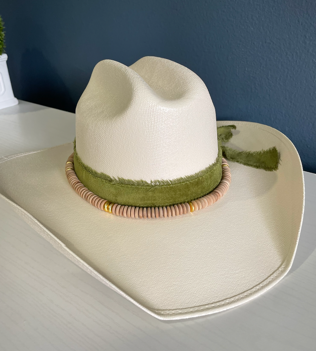 Wood & Gold Hat Band
