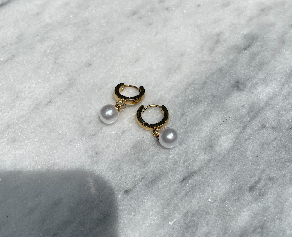 Drop Pearl Earrings