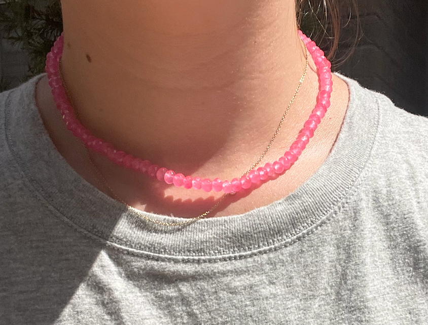 Pink Rock Candy Necklace