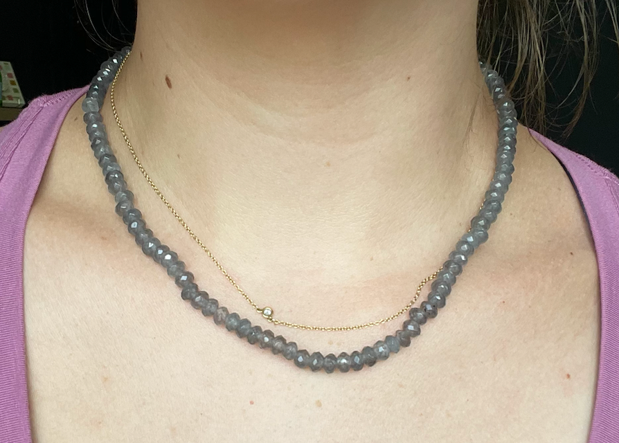 Gray Glimmer Necklace