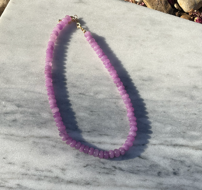 Purple Jade Necklace