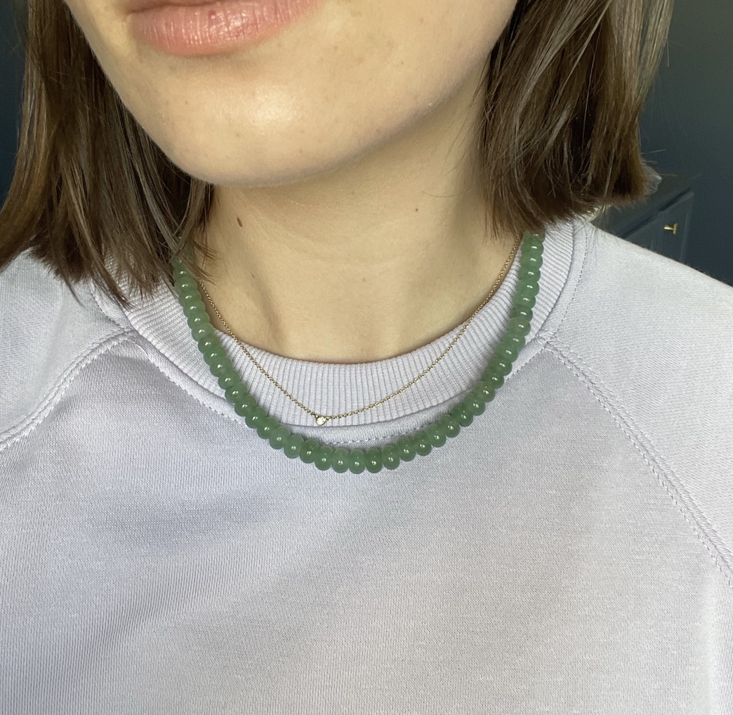 Jade rock necklace new arrivals