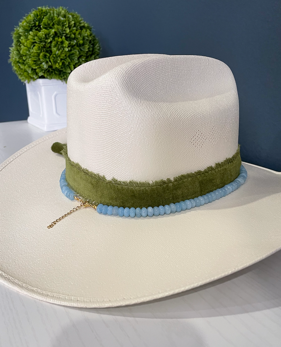 Aquamarine Hat Band