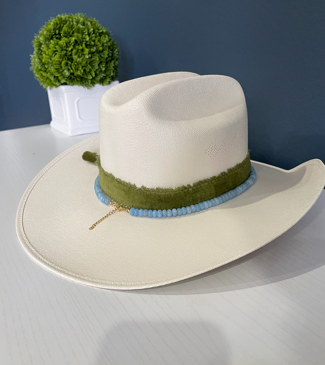 Aquamarine Hat Band