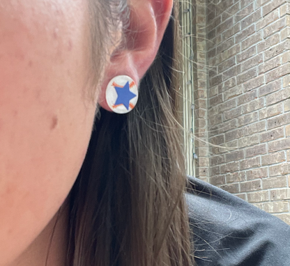 Blue Star Earrings