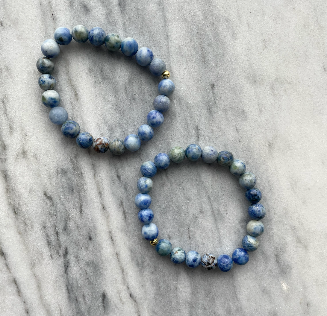 Blue Marble Bracelet